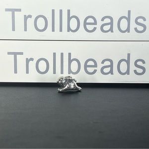 Trollbeads Retired Jumping Rabbit Baby Bead- 11361